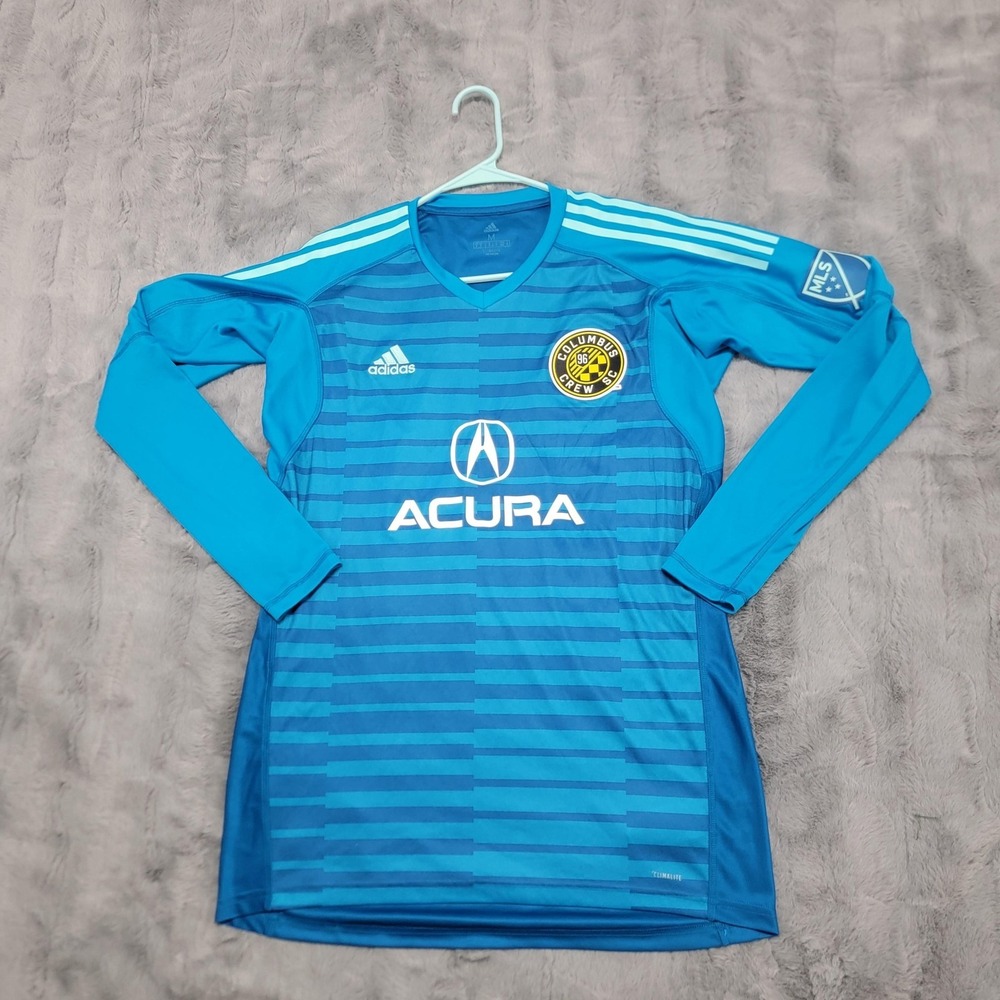 Columbus Crew Adidas Jersey Mens Medium (Fits Small) Blue MLS Soccer Acura #53